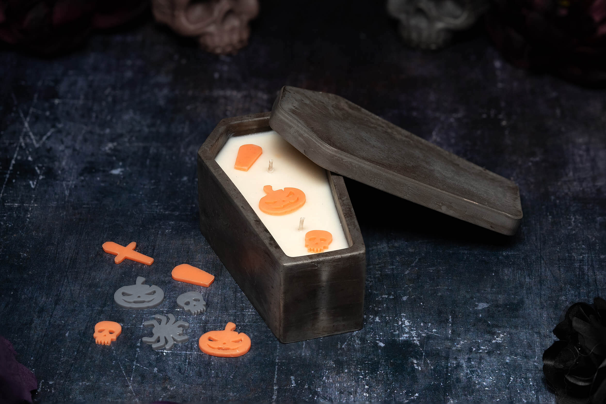 Halloween Coffin Candle