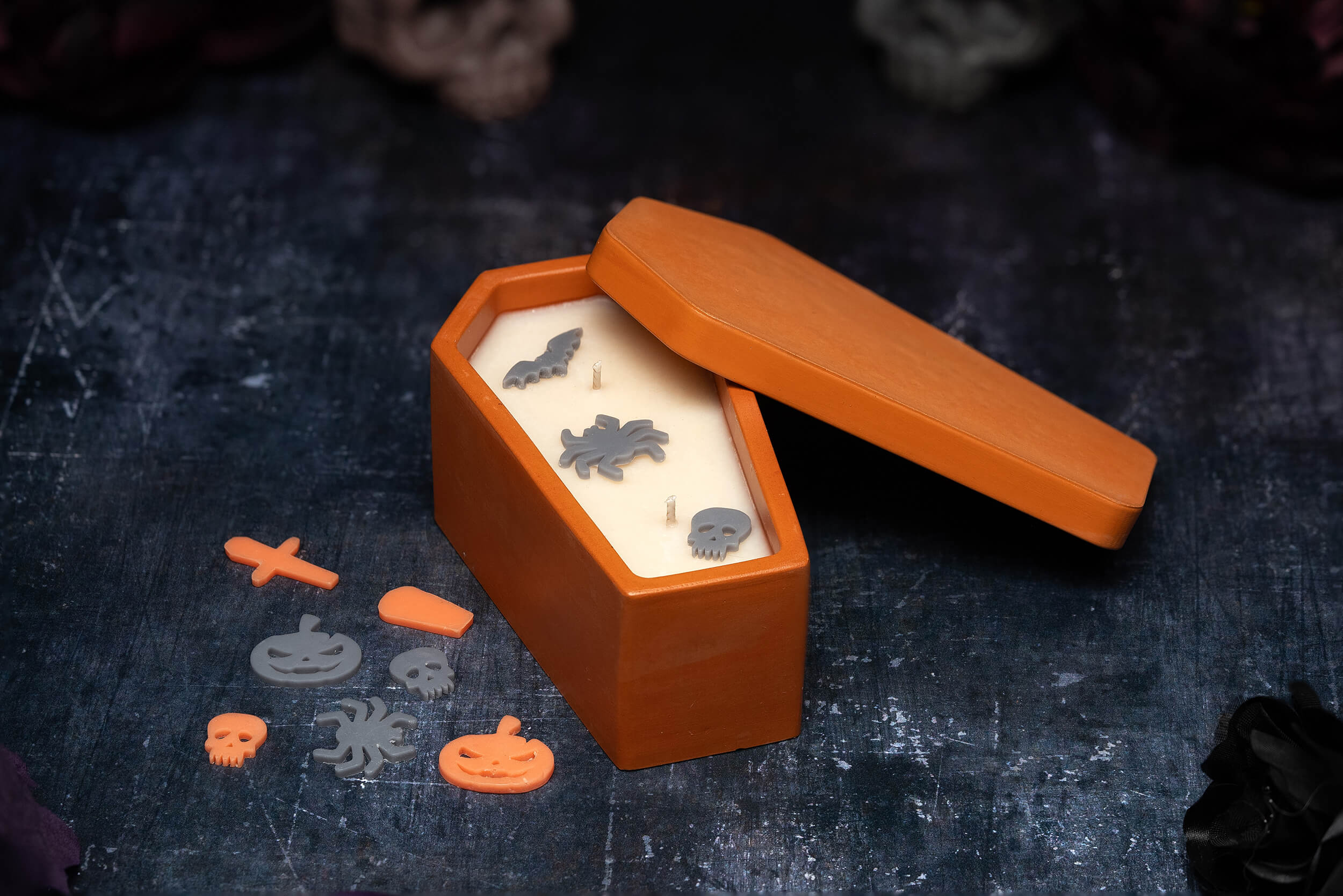 Halloween Coffin Candle